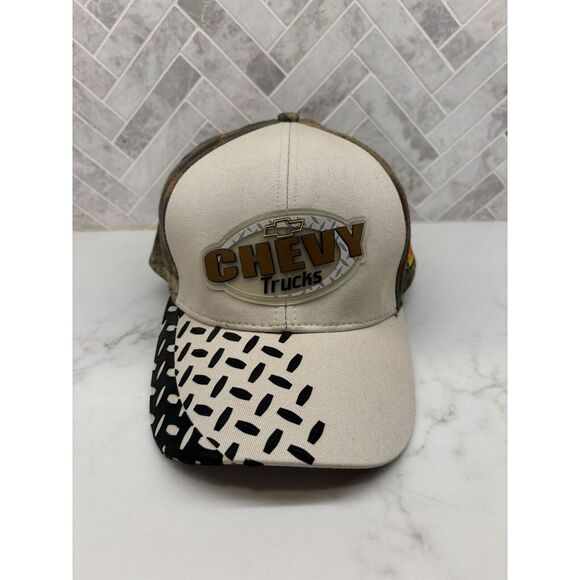 Chevy Trucks Realtree Camo Camouflage Hat Cap Bass Pro‎ Shops Strapback Textured - Picture 1 of 8